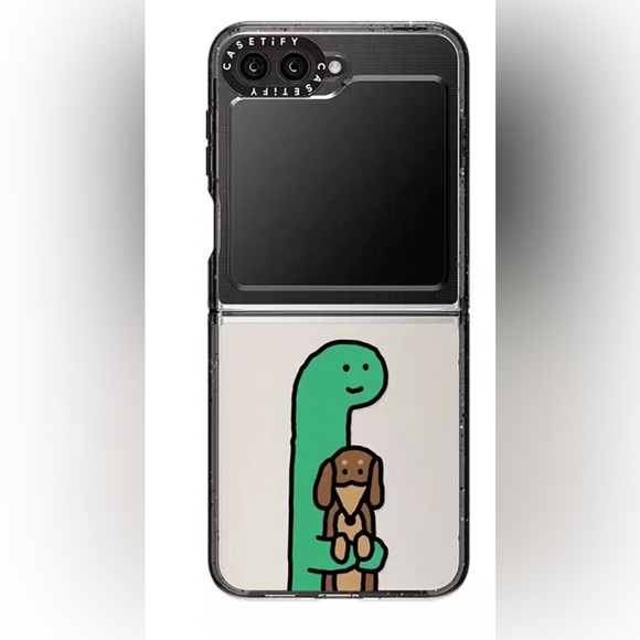 JOGUMAN x CASETiFY Galaxy Z Flip5 Case Black - Picture 1 of 6